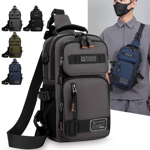 Fashion Men's Waist Packs Chest Bag High Quality Oxford Cros