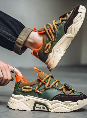 New Men's Casual Sneakers 2025 Spring Fashion Versatile Low-