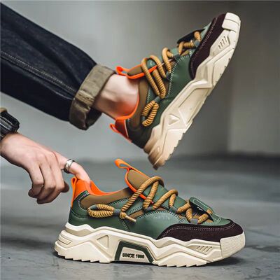 New Men's Casual Sneakers 2025 Spring Fashion Versatile Low-