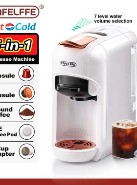 Cafelffe 5 in 1 Capsule Coffee Machine Fit Dolce gusto Nespr