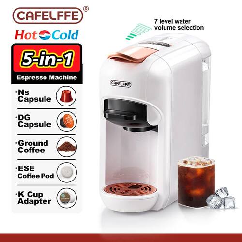 Cafelffe 5 in 1 Capsule Coffee Machine Fit Dolce gusto Nespr