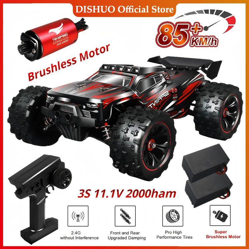 6 85KM/H Or 50KM/H 4WD RC Car With LED Remote Control Cars H