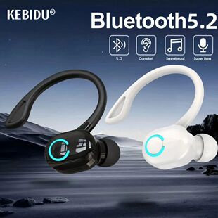 Bluetooth 5.2 Business Wireless Headphone Ear-Hook Mini HIFI