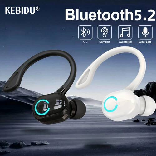 Bluetooth 5.2 Business Wireless Headphone Ear-Hook Mini HIFI