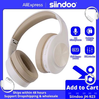 Siindoo JH-923 Wireless Headphones Over Ear,Foldable Bluetoo