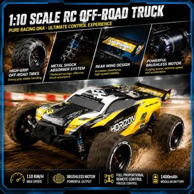 4WD Brushless RC Rock Crawler 75-110KM/H Metal Gears Bracket