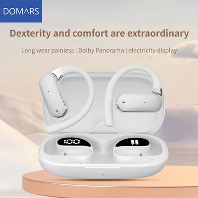 Domars Wireless Earhook Bluetooth Headphones AI Translation