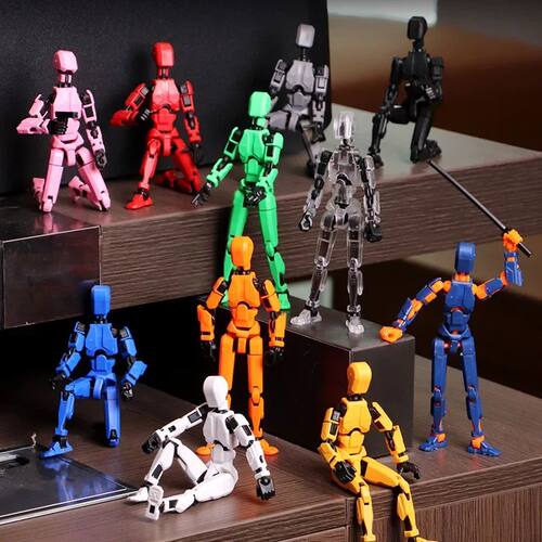 13 Jointed 3D Printed Mannequin Character Assemble Toys Mova
