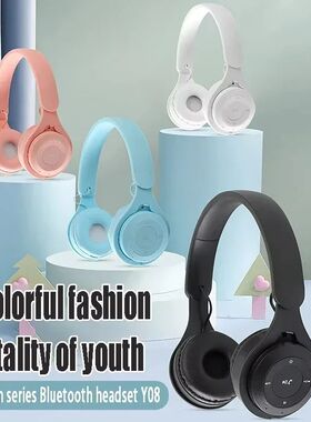 Stereo Y08 Headset 5.3 Bluetooth Headset Folding Wireless Sp