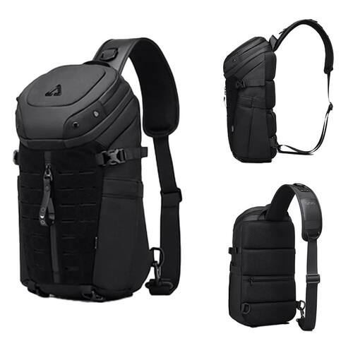 Ozuko Chest Bag Cross Bag Men Waterproof USB Man Crossbody B