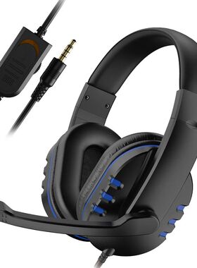 Headphones 3.5mm Wired Gaming Headset Earphones Music For PS