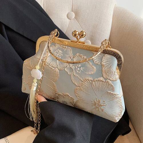 Chinese Style Embroidered Shoulder Bag Elegant Handbag Retro
