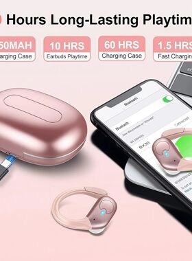 Bluetooth 6.0 Earphones True Wireless Headphones with Mic Bu