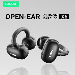 TALIX X6 Clip-On Earbuds Wireless Open Ear Earbuds Headphone