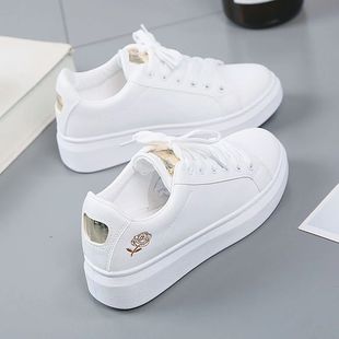 Women Leather Pu Casual Shoes New 2025 Woman Shoes Fashion E
