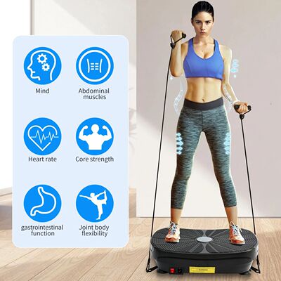 Vibration Plate Exercise Machine Whole Body Workout Power Vi