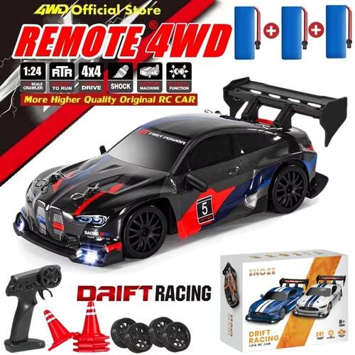 4WD RC Car With LED Remote Control Cars High Speed Fast Drif