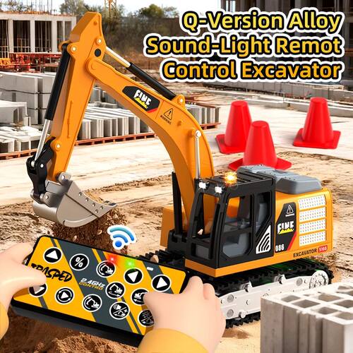 JJRC HG4-301 Mini Alloy RC Excavator Car Electric Simulation