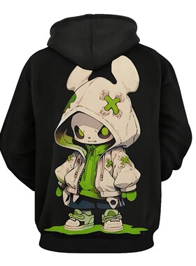 2025 autumn/winter men's fashion cartoon character print sof