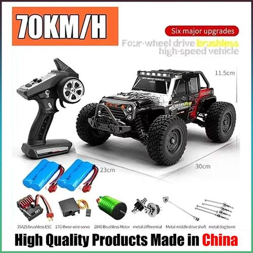 Rc Cars 16103Pro 50km/h or 75km/h with LED 1/16 Brushless Mo