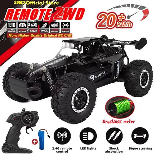 RC Car 2.4Gh Model With LED Lights 2WD High Speed Off-road R