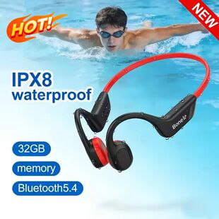 2026 Bone Conduction Headset Bluetooth 5.4 With Mic Waterpro