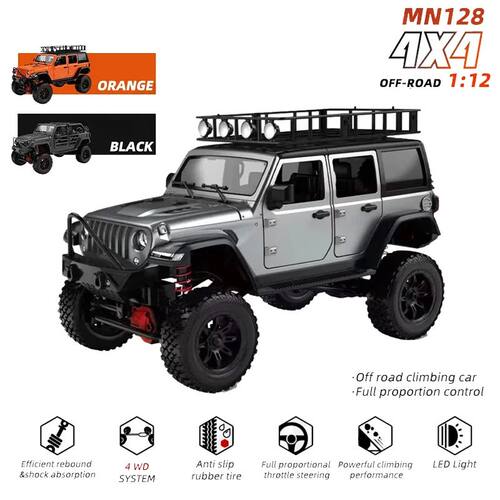 MN128 1/12 RC Car 4WD Jeep Model 2.4G Remote Control LED Lig