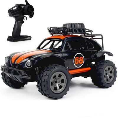 1/18 RC Car Children's Toy 2.4GHz 2WD Big Wheel Off-Road Rem