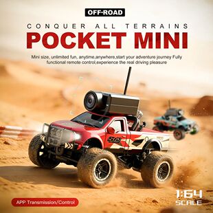 WLtoys 6407 1:64 Scale Mini RC Car Toy Model with Remote Con