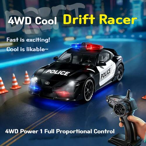 1:24 4WD High Speed 2.4G RC Drift Car, 2 Tire Sets Drift & R