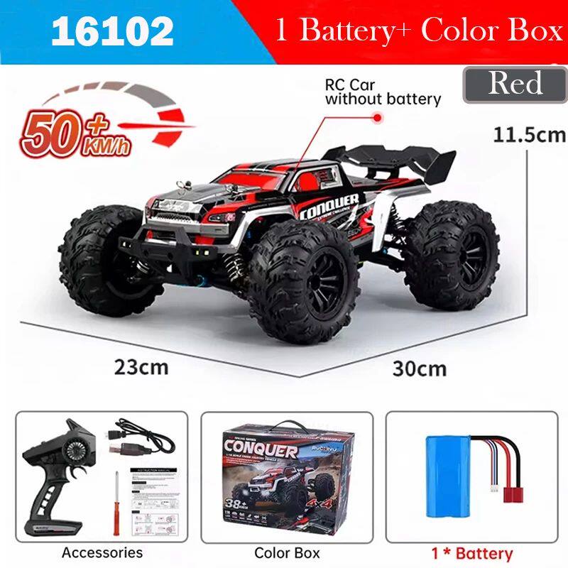 Top 16102 RC Cars 2.4G 390 Moter High Speed Racing With LED