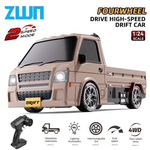ZWN 1/24 Full-Scale Remote Control Drift Truck 2.4G Wireless