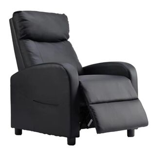 Recliner Chair PU Leather Recliner Sofa No Massage Home Thea