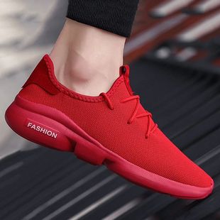 Men's shoes summer casual shoes large size red sneakers outd