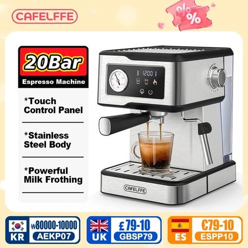 Cafelffe Espresso Machine 20Bar,Cappuccino Maker with Milk F