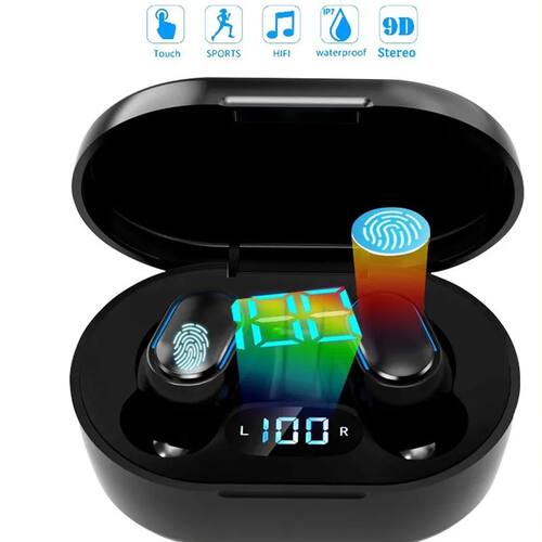 Original E7S Wireless Bluetooth Headset with Mic LED Display