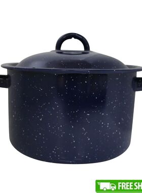 Enamel Stock Pot Soup Stews Cooking with Double Handles Oven