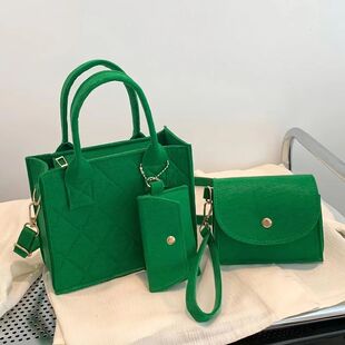 3pcs/set Embossed Women's Handbag Stylish Crossbody Bag, Clu