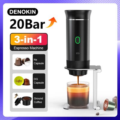Wireless Electric Portable Espresso Coffee Machine for Car &