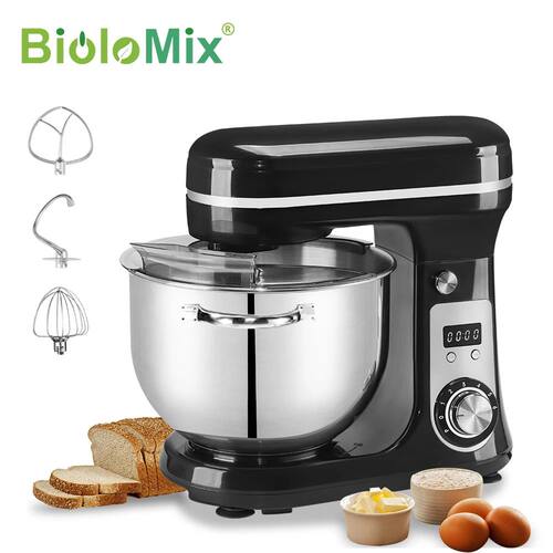 BioloMix Kitchen Food Stand Mixer, Blender, Quiet Motor, Cre