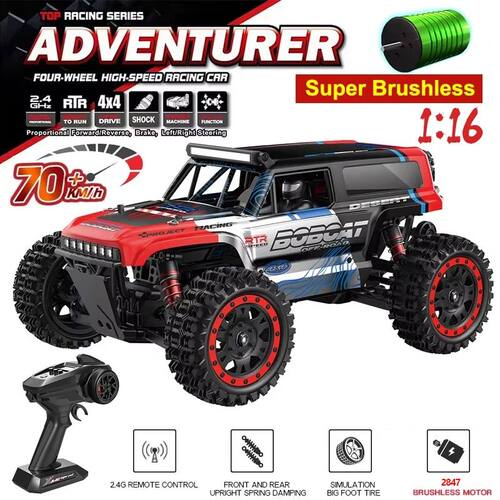 6 4WD RC Car 70KM/H Or 50KM/H With LED Brushless Motor Remot