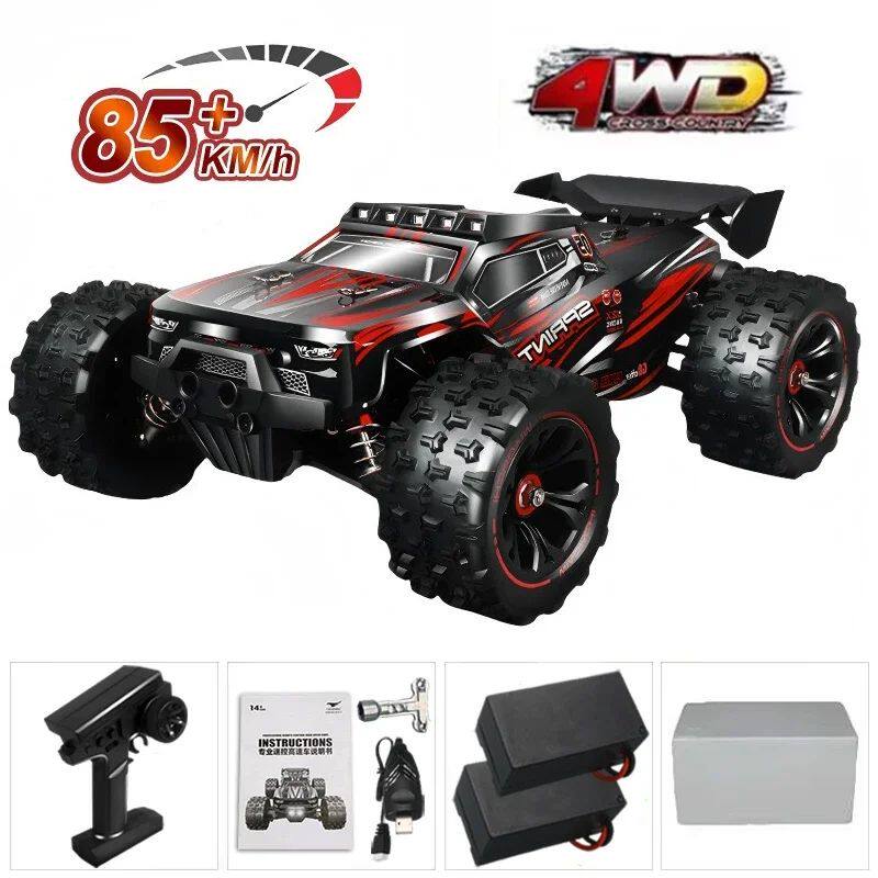 6 85KM/H Or 50KM/H 4WD RC Car With LED Remote Control Cars H