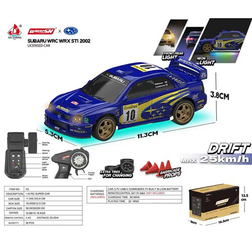 1/24  Simulation RC Drift Racing Car 4WD High Speed with Lig