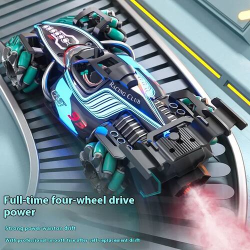 F1 RC Stunt Car 360° Spin Drift, Gesture Control & Spray Li