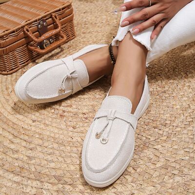 New Lefu Shoes Women's Soft Leather Retro Lazy Man Step on T