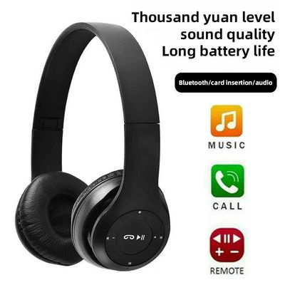 P47 Wireless Bluetooth Earphones With Mic Foldable Headsets