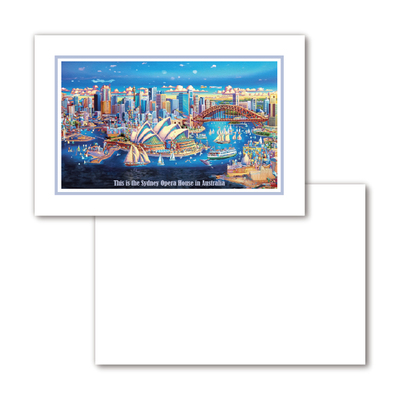 COLOR MASH原创 澳大利亚悉尼地标 歌剧院旅游观光纪念单面明信片