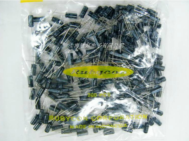 进口原装红宝石电容2.2UF50V 50V2.2UF YXA 5X11.5（200只32元）