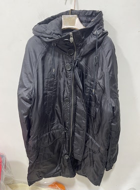 亏本清货冬季女装时尚百搭休闲潮牌羽绒服外套保暖加厚中长款连帽