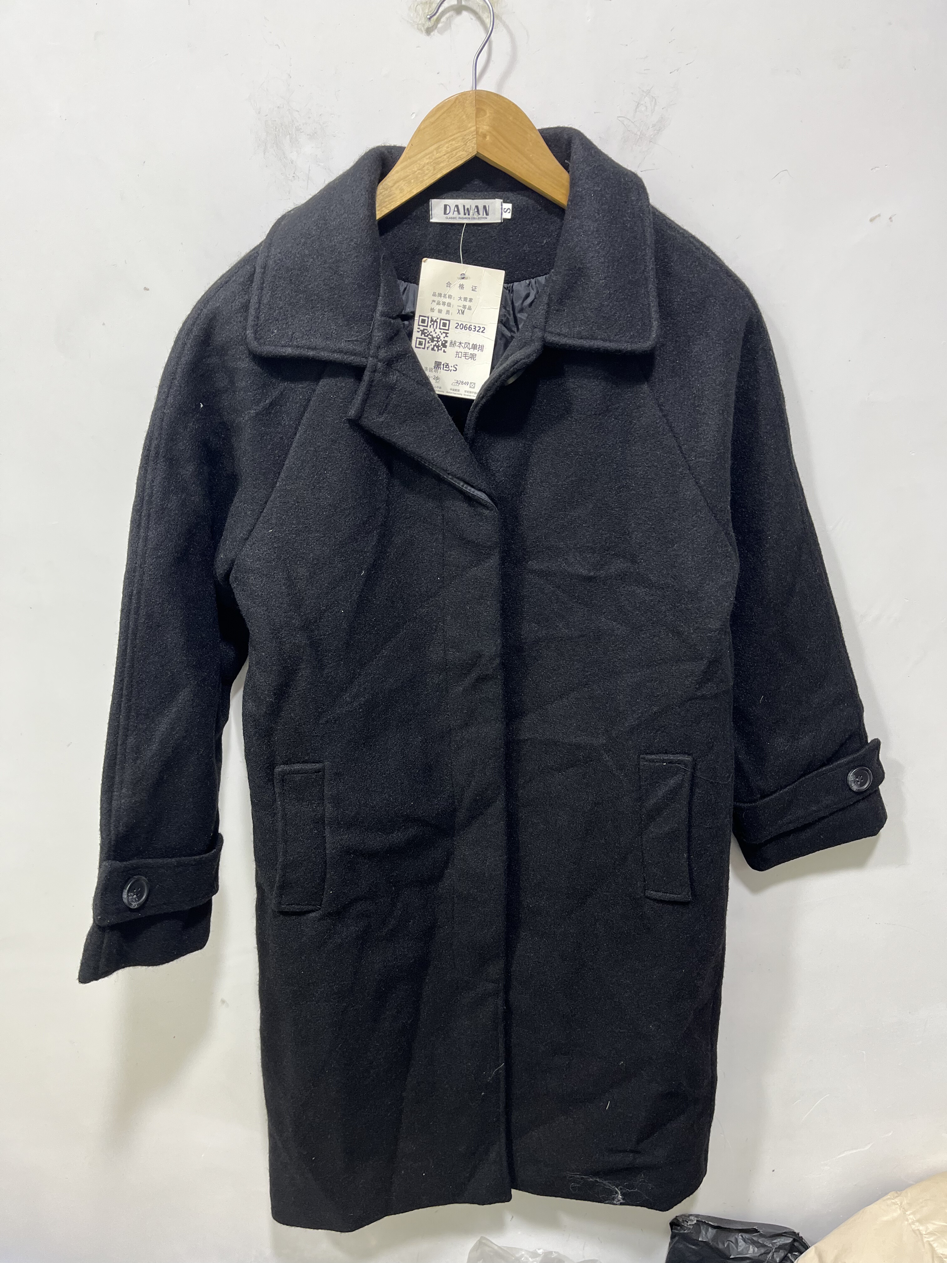 亏本清货秋冬大码女装时尚百搭休闲潮牌外套上衣中长款毛呢大衣